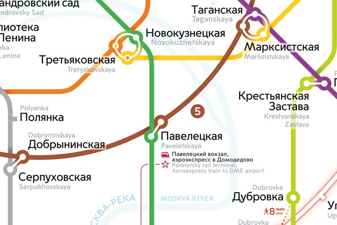 Карта метро павелецкий вокзал станция